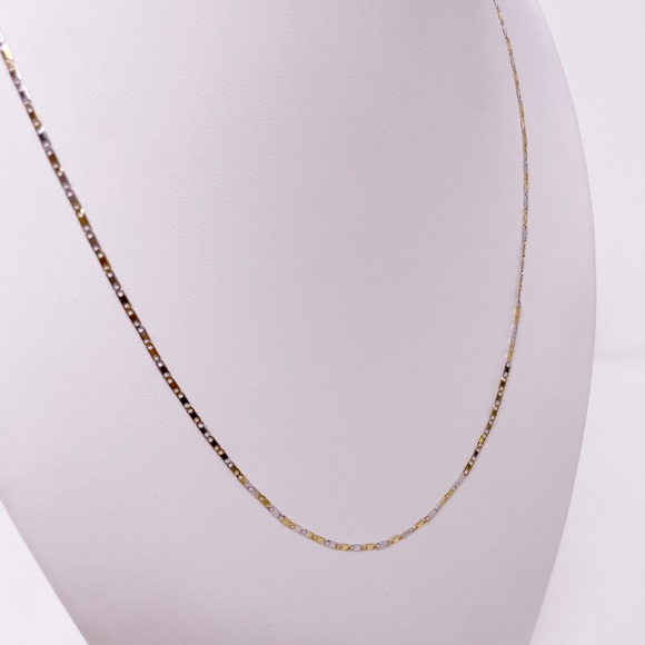 Stainless Steel Silver & Gold Necklace - Picture 6 of 14